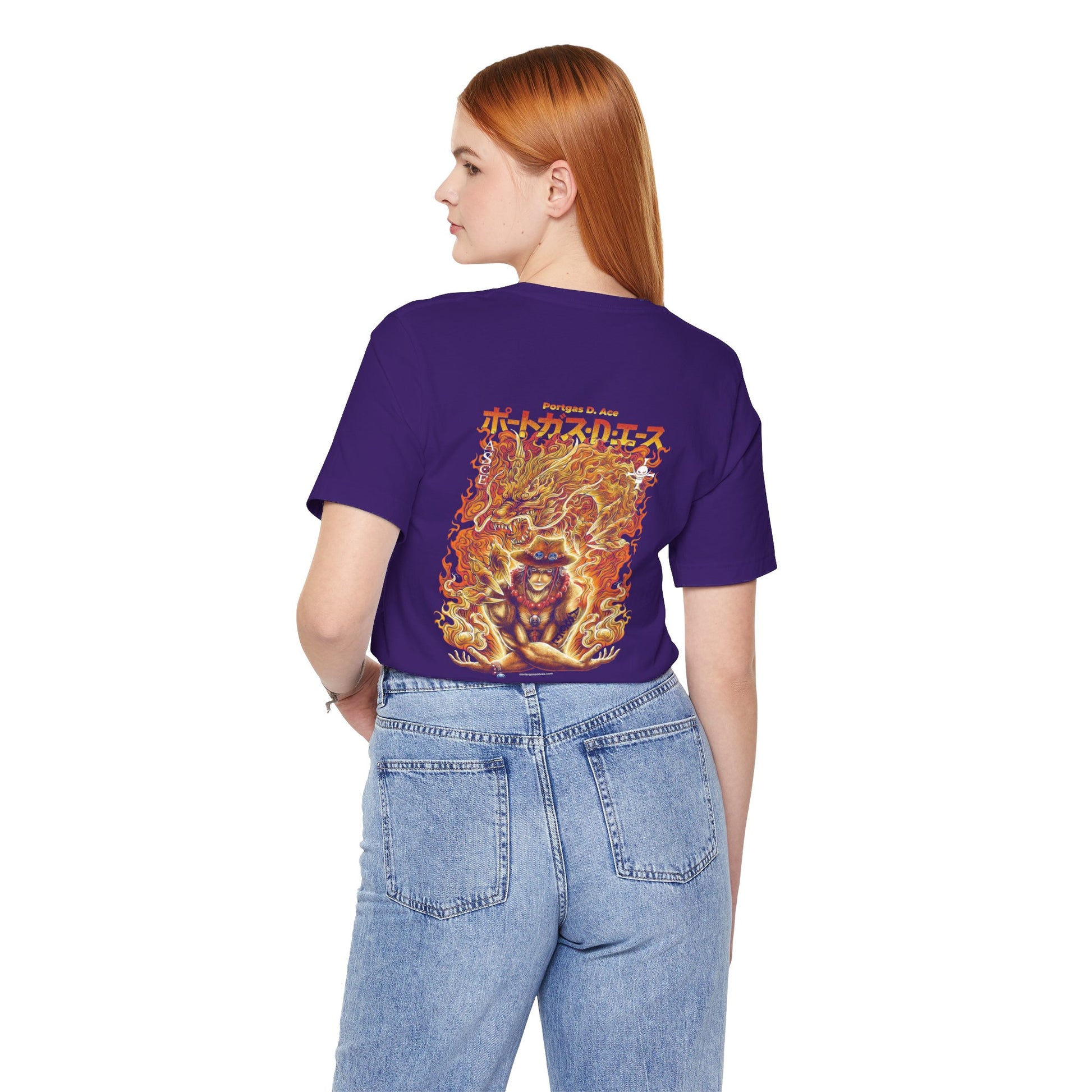 Ace-ing Art Back Print Unisex Cotton Tshirt - Xavi's World