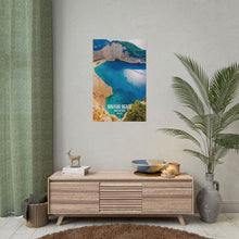 Load image into Gallery viewer, Navagio Beach Zakynthos Greece Painting Window to the World Vertical Poster - Xavi&#39;s World
