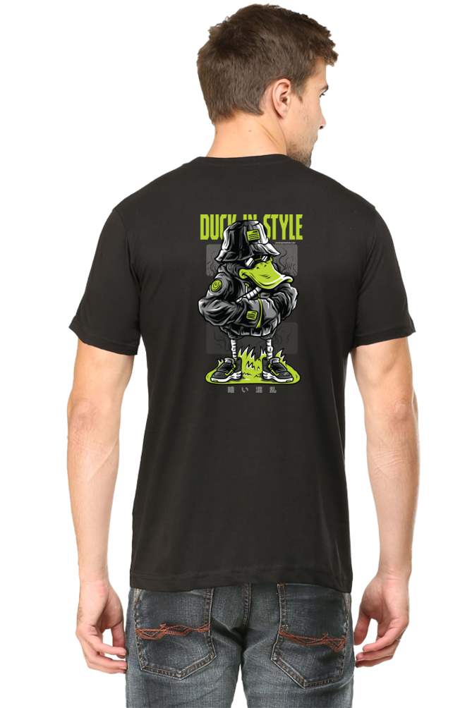 Xavi's Duck in Style Back Print Streetwear Unisex Tshirt - Xavi's World