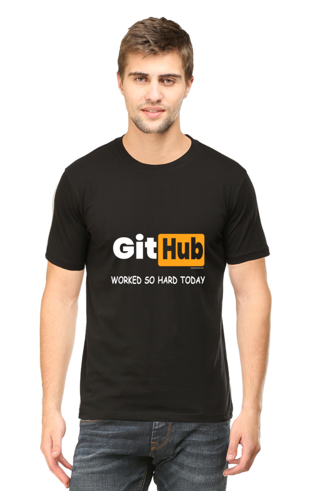 Xavi's GitHub Double Meaning Unisex Cotton Coder T-shirt - Xavi's World