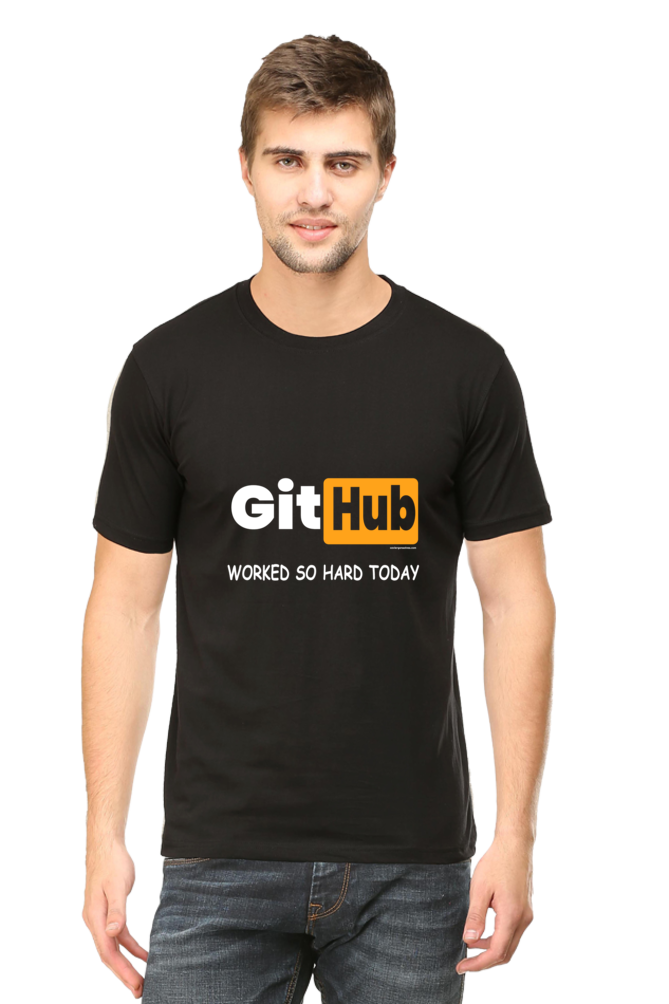 Xavi's GitHub Double Meaning Unisex Cotton Coder Tshirt