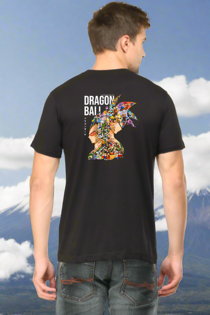 Dragon of Ball Mosaic Art Back Print Unisex Cotton Tshirt - Xavi's World