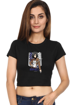 AOT Badass Woman Art Women's Cropped T-Shirt - Xavi's World