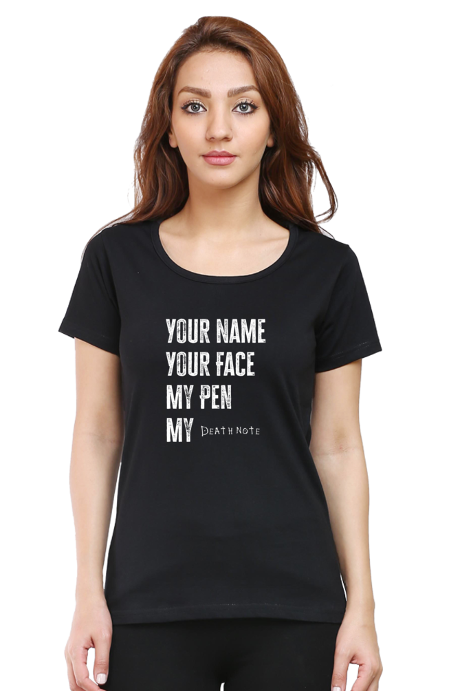 Death by Note Quote Unisex Cotton T-shirt - Xavi's World