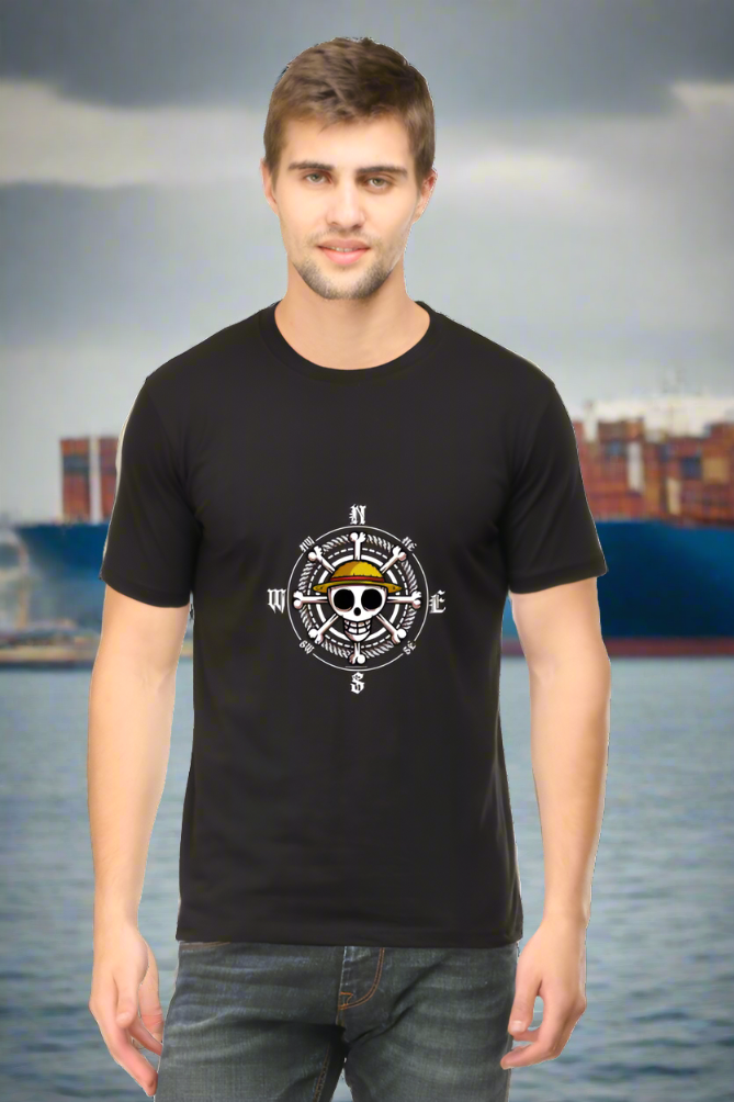 Anime Pirate Symbol Unisex Cotton T-shirt - Xavi's World