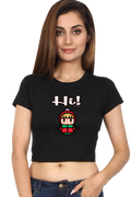 Xavi's Cute Hi Women's Cropped T-shirt - Xavi's World