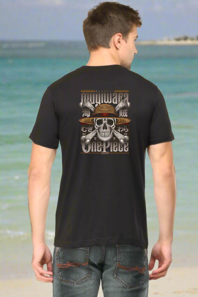 Mugiwara Pirate Art Back Print Unisex Cotton Tshirt - Xavi's World