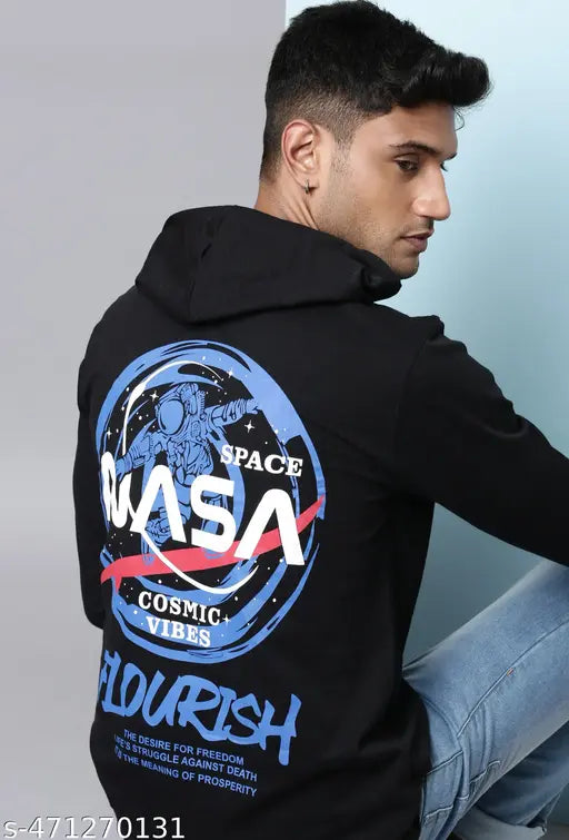 Nasa Flourish Printed Hoodie Sweatshirt