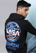 Basic Quality Nasa Flourish Printed Hoodie Sweatshirt