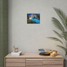 Load image into Gallery viewer, Navagio Beach Zakynthos Greece Painting Window to the World Horizontal Poster - Xavi&#39;s World
