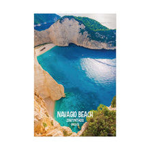 Load image into Gallery viewer, Navagio Beach Zakynthos Greece Painting Window to the World Vertical Poster - Xavi&#39;s World
