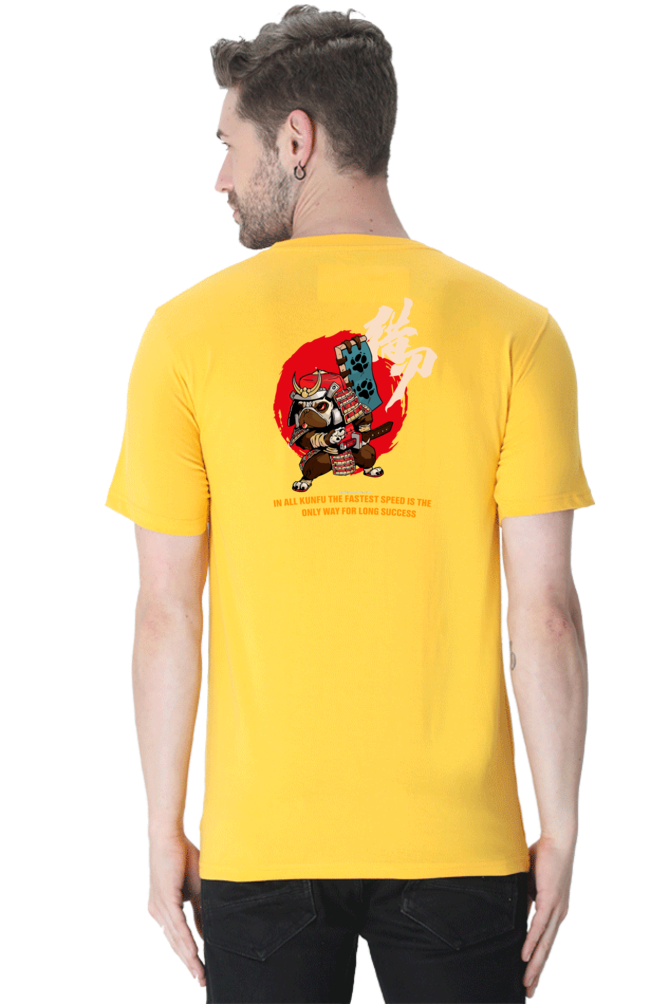 Xavi's Samurai Pug Back Print Streetwear Unisex Tshirt - Xavi's World