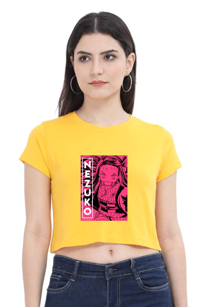 Nezuko Art Women's Cropped T-shirt - Xavi's World