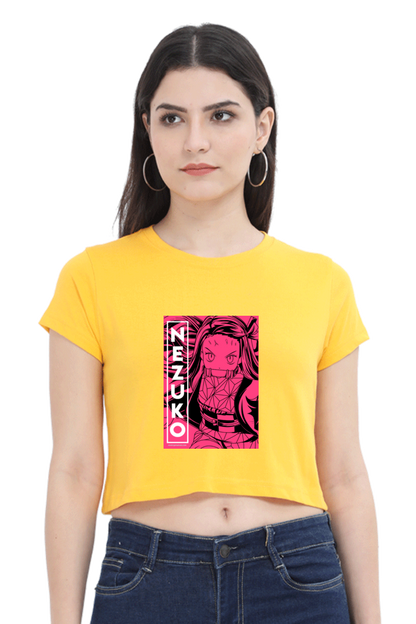 Nezuko Art Women's Cropped T-shirt - Xavi's World