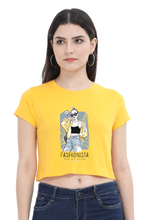 Load image into Gallery viewer, Fashionista Art Women&#39;s Cropped T-Shirt - Xavi&#39;s World
