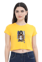 Load image into Gallery viewer, AOT Badass Woman Art Women&#39;s Cropped T-Shirt - Xavi&#39;s World
