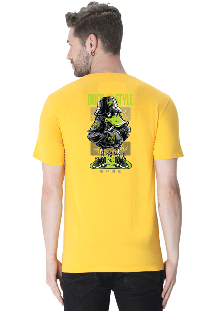 Xavi's Duck in Style Back Print Streetwear Unisex Tshirt - Xavi's World