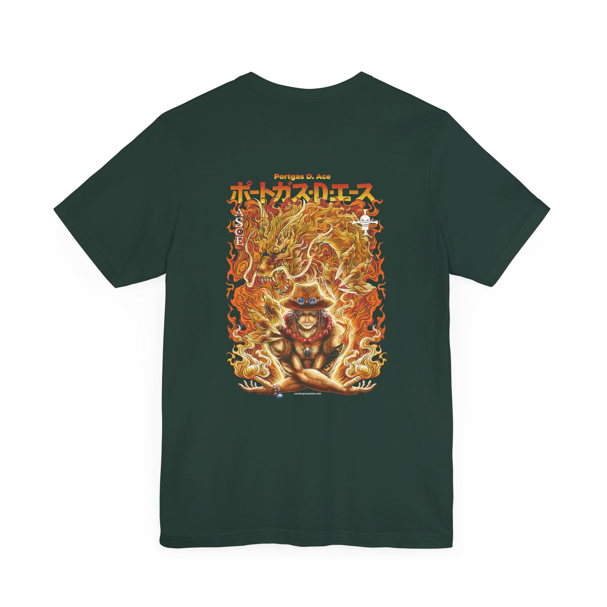 Ace-ing Art Back Print Unisex Cotton Tshirt - Xavi's World