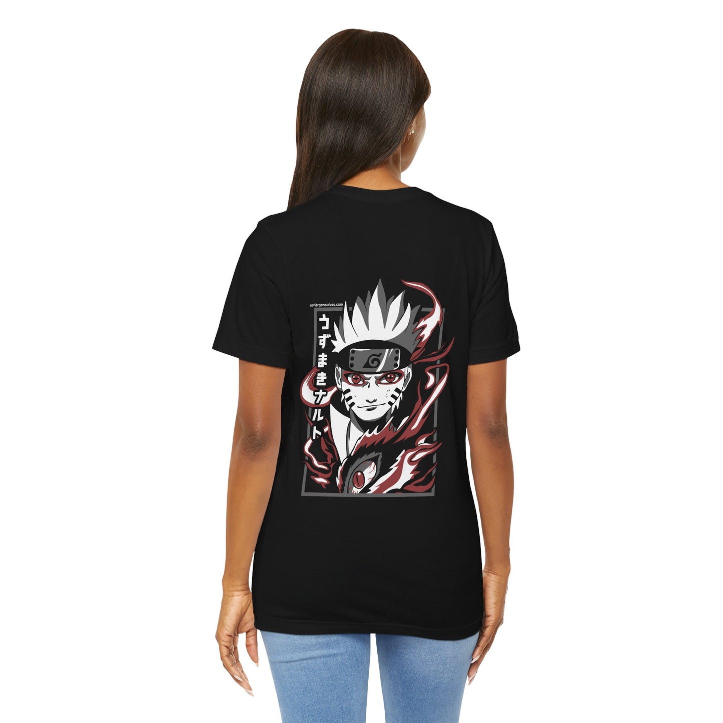 Anime Sage Rage Back Print Unisex Cotton Tshirt - Xavi's World