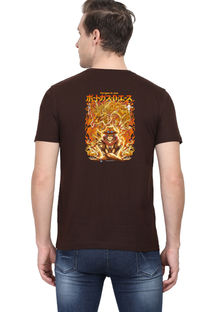 Ace-ing Art Back Print Unisex Cotton Tshirt - Xavi's World