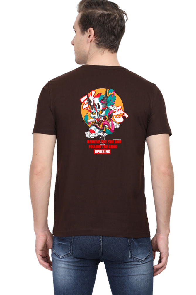 Crazy Wicked Goblin Good Evil Back Print Unisex Cotton Tshirt - Xavi's World