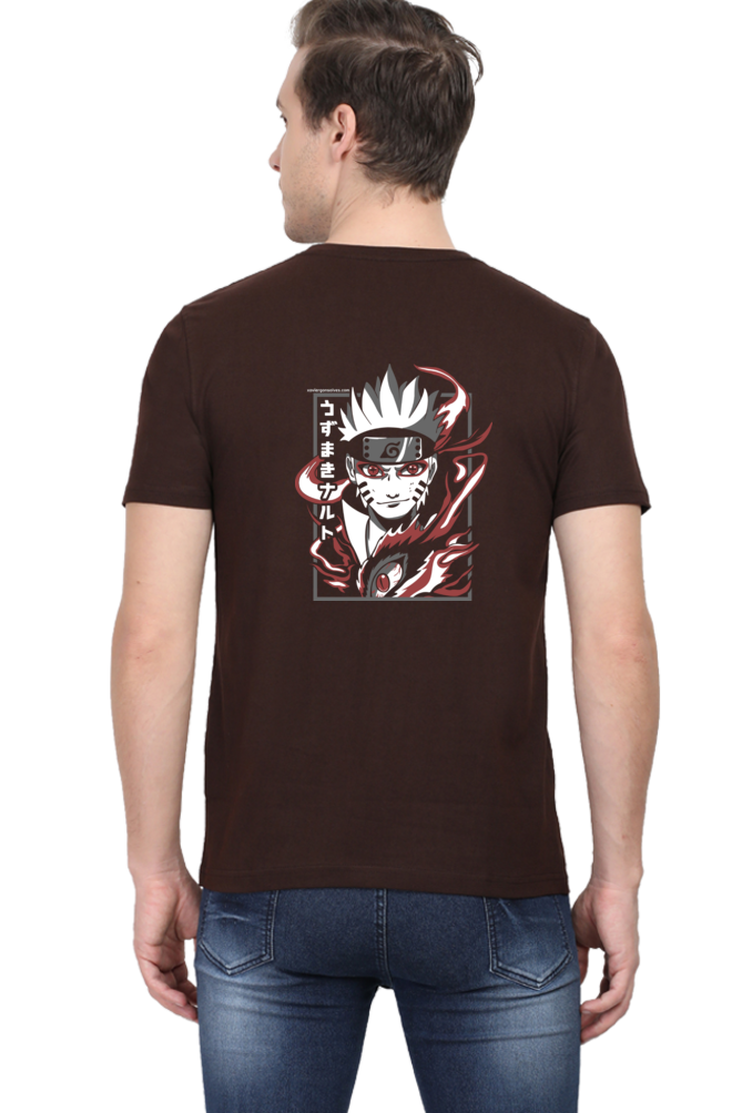 Anime Sage Rage Back Print Unisex Cotton Tshirt - Xavi's World