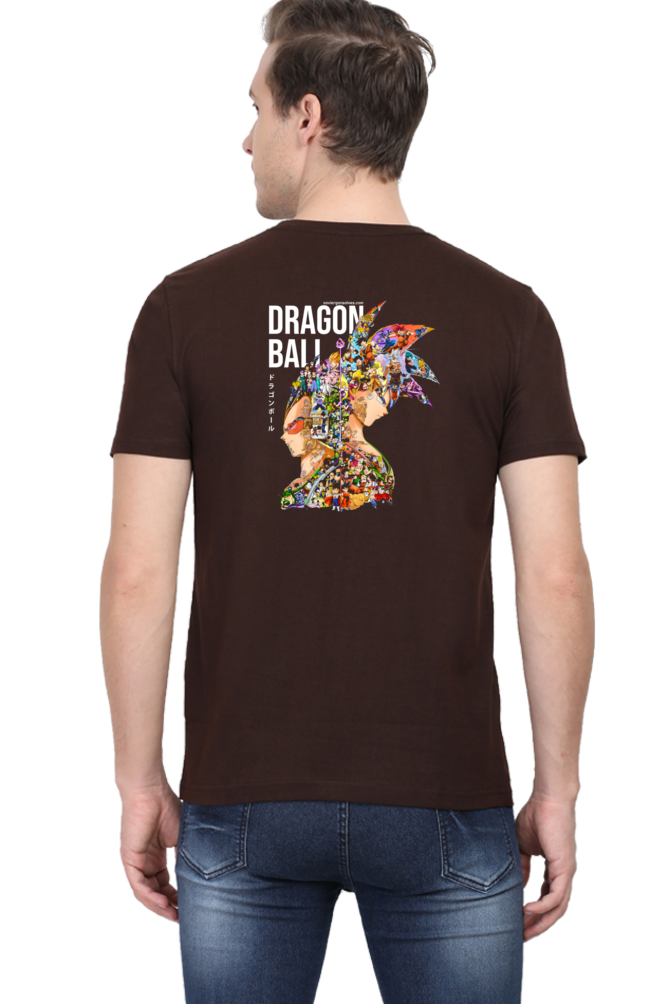 Dragon of Ball Mosaic Art Back Print Unisex Cotton Tshirt - Xavi's World