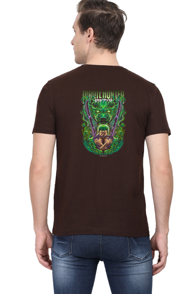 Zoro Green Art Back Print Unisex Cotton Tshirt - Xavi's World