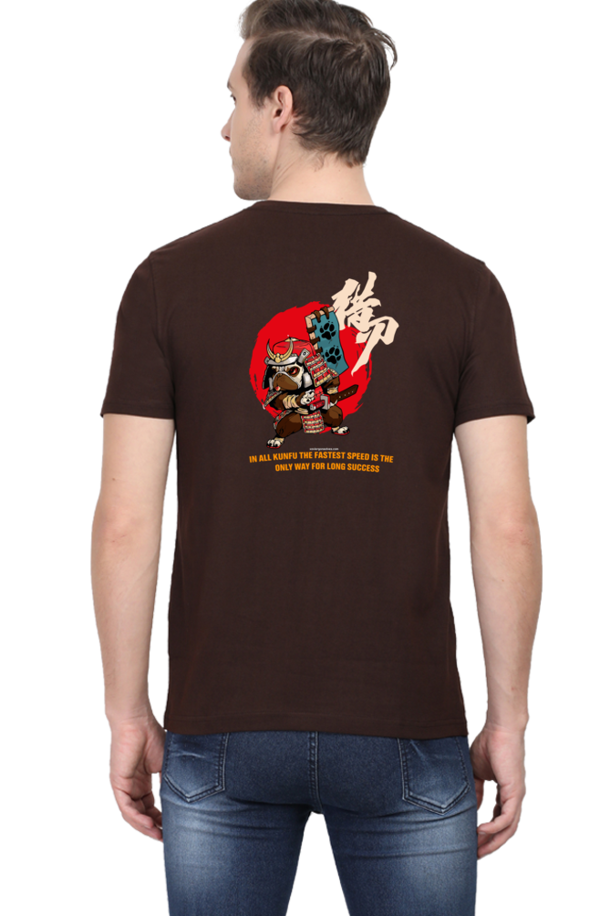 Xavi's Samurai Pug Back Print Streetwear Unisex Tshirt - Xavi's World