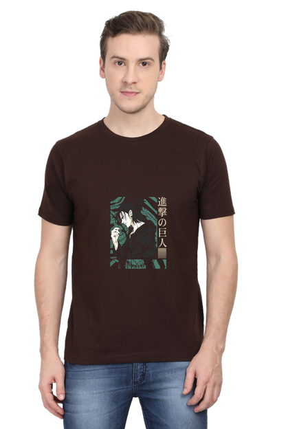 AOT Eren Art Unisex Cotton T-shirt - Xavi's World