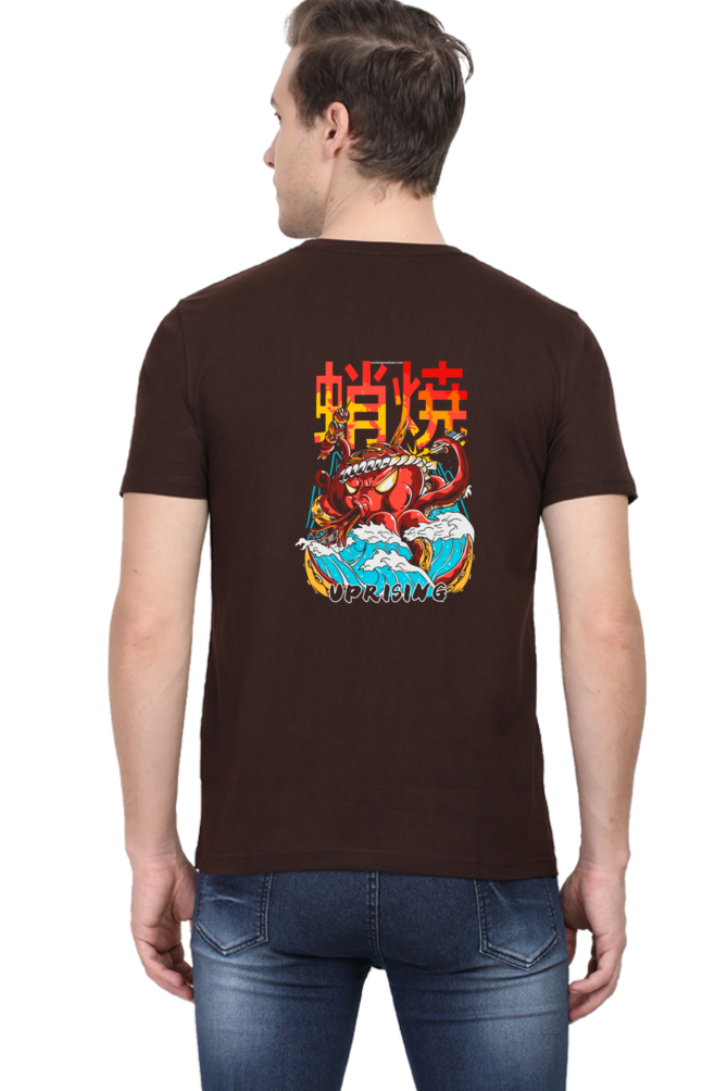 Xavi's Asian Food Kraken Uprising Back Print Streetwear Unisex Tshirt - Xavi's World