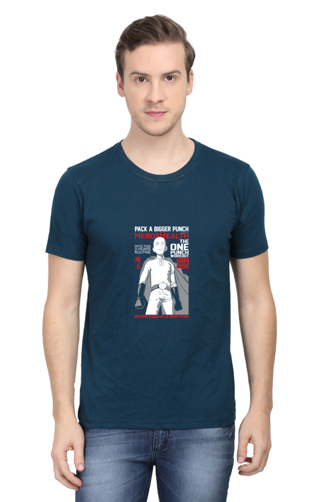 Saitama Hero's Health Magazine Unisex Cotton T-shirt - Xavi's World