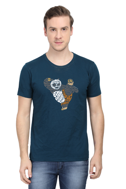 Martial Art Panda Typography Cartoon Unisex Tshirt - Xavi's World