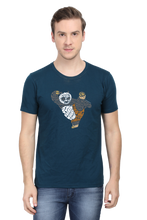 Load image into Gallery viewer, Martial Art Panda Typography Cartoon Unisex Tshirt - Xavi&#39;s World
