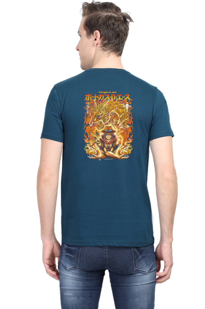 Ace-ing Art Back Print Unisex Cotton Tshirt - Xavi's World