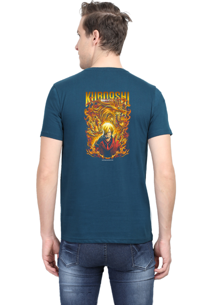 Sanji Art Back Print Unisex Cotton Tshirt - Xavi's World