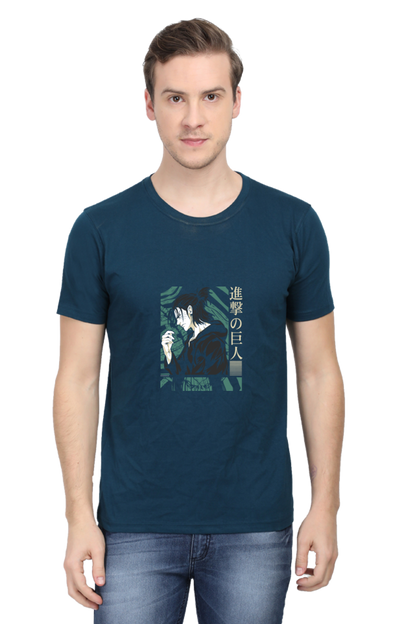 AOT Eren Art Unisex Cotton T-shirt - Xavi's World