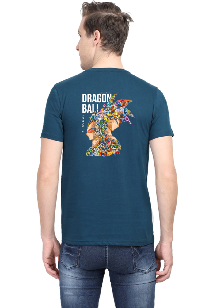 Dragon of Ball Mosaic Art Back Print Unisex Cotton Tshirt - Xavi's World