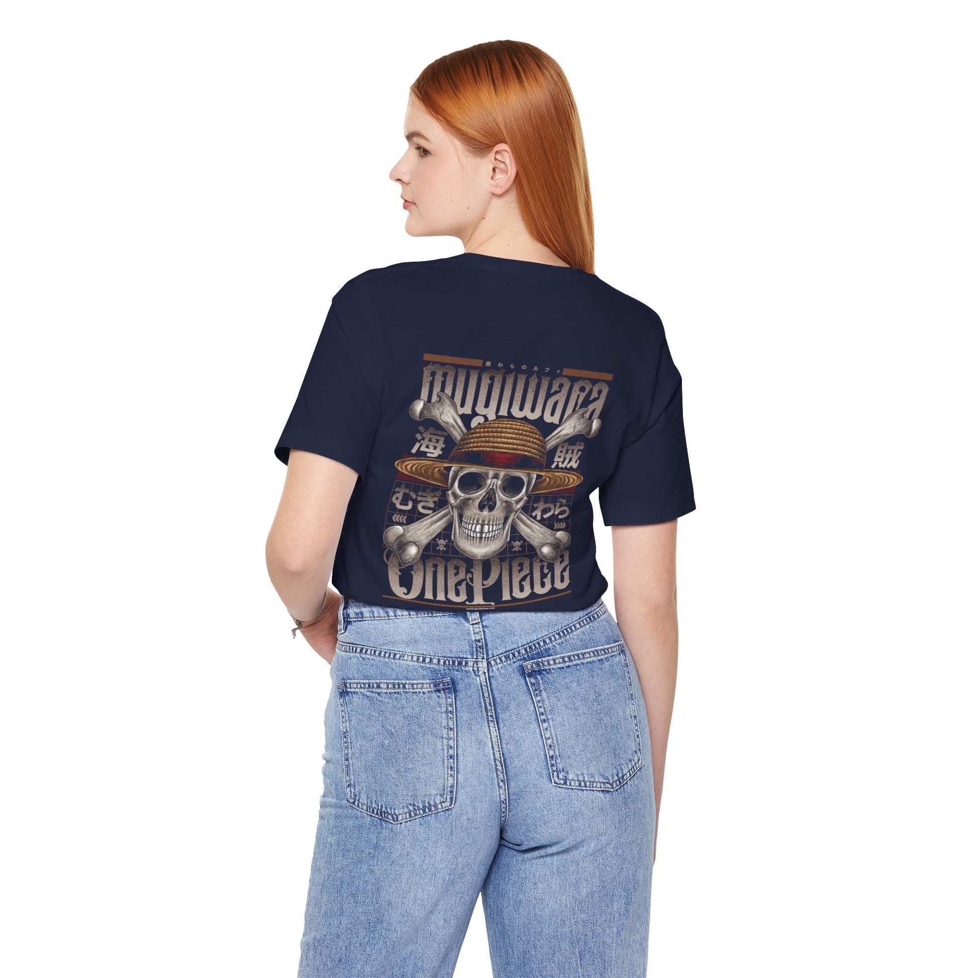 Mugiwara Pirate Art Back Print Unisex Cotton Tshirt - Xavi's World