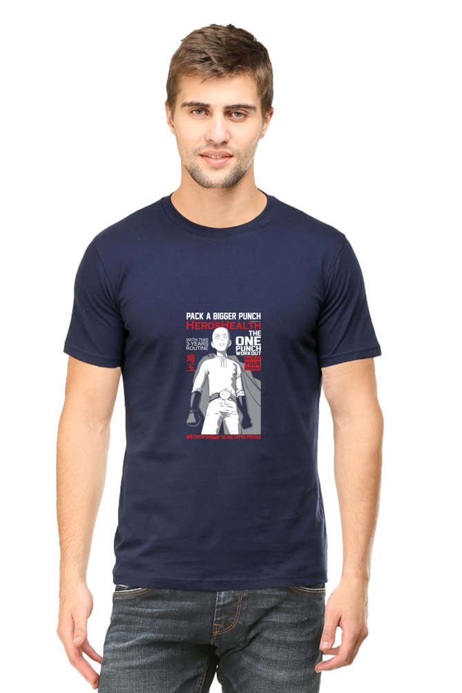 Saitama Hero's Health Magazine Unisex Cotton T-shirt - Xavi's World