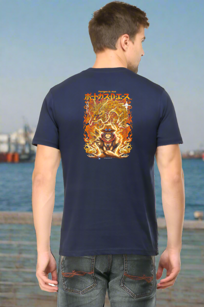 Ace-ing Art Back Print Unisex Cotton Tshirt - Xavi's World