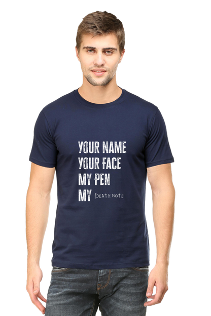 Death by Note Quote Unisex Cotton T-shirt - Xavi's World