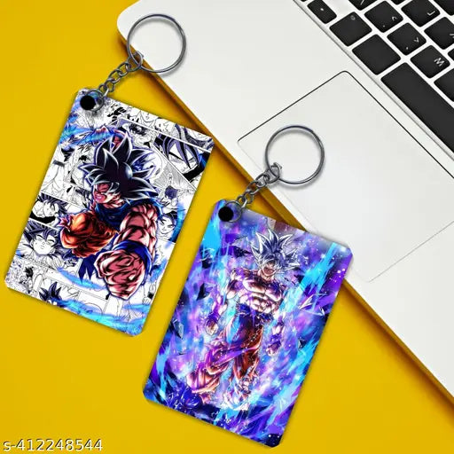 Dragon Ball Anime Printed Keychains | Pack of 4