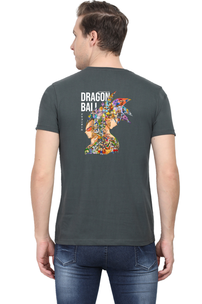 Dragon of Ball Mosaic Art Back Print Unisex Cotton Tshirt - Xavi's World