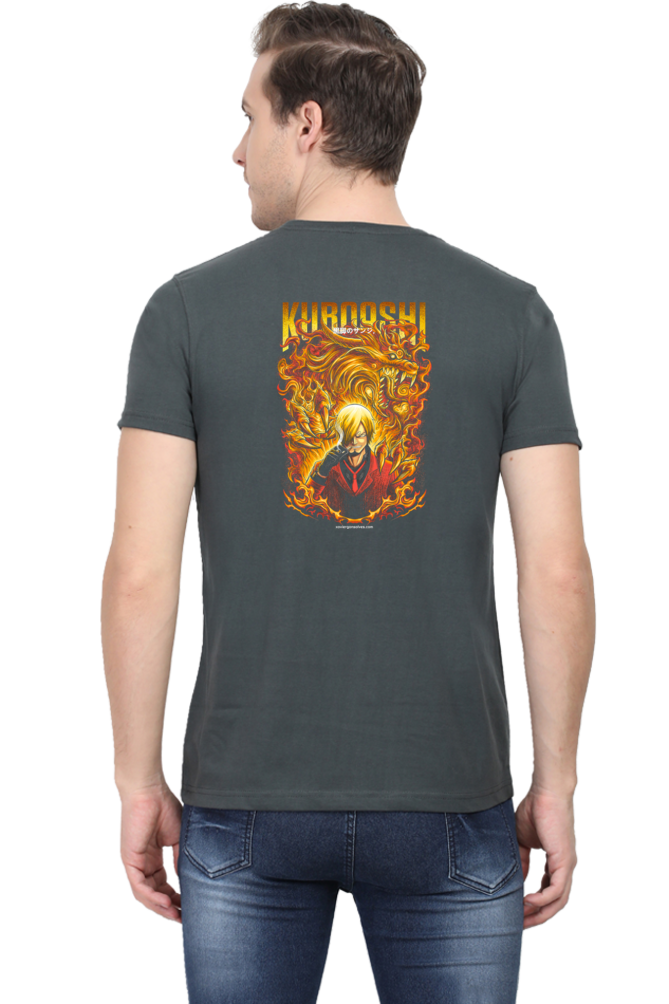 Sanji Art Back Print Unisex Cotton Tshirt - Xavi's World