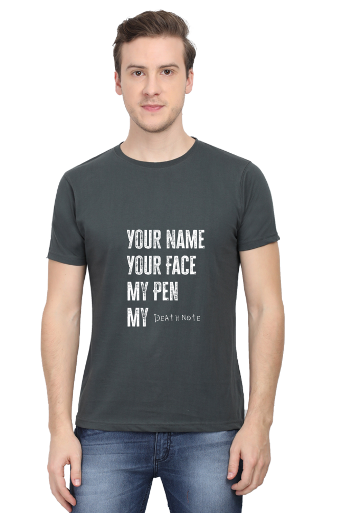 Death by Note Quote Unisex Cotton T-shirt - Xavi's World