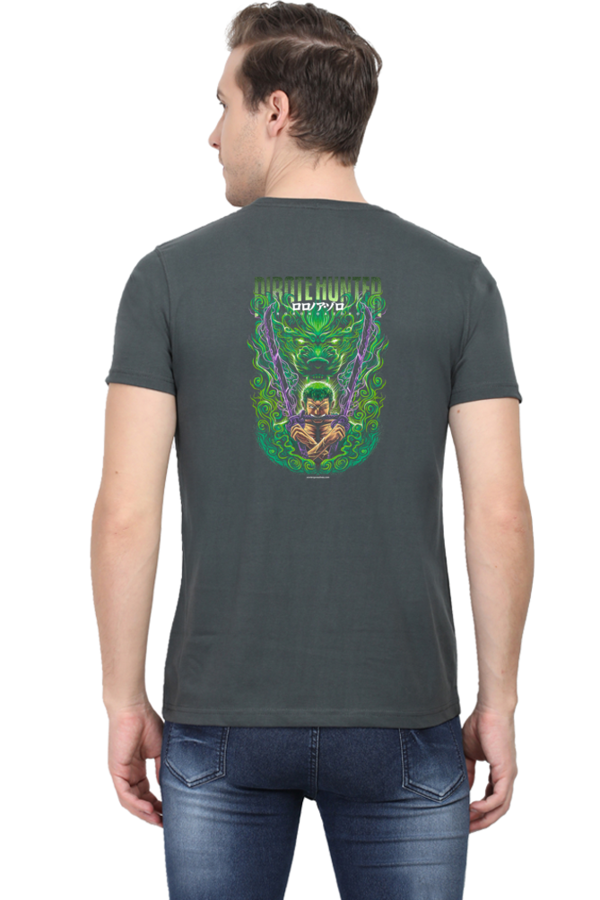 Zoro Green Art Back Print Unisex Cotton Tshirt - Xavi's World