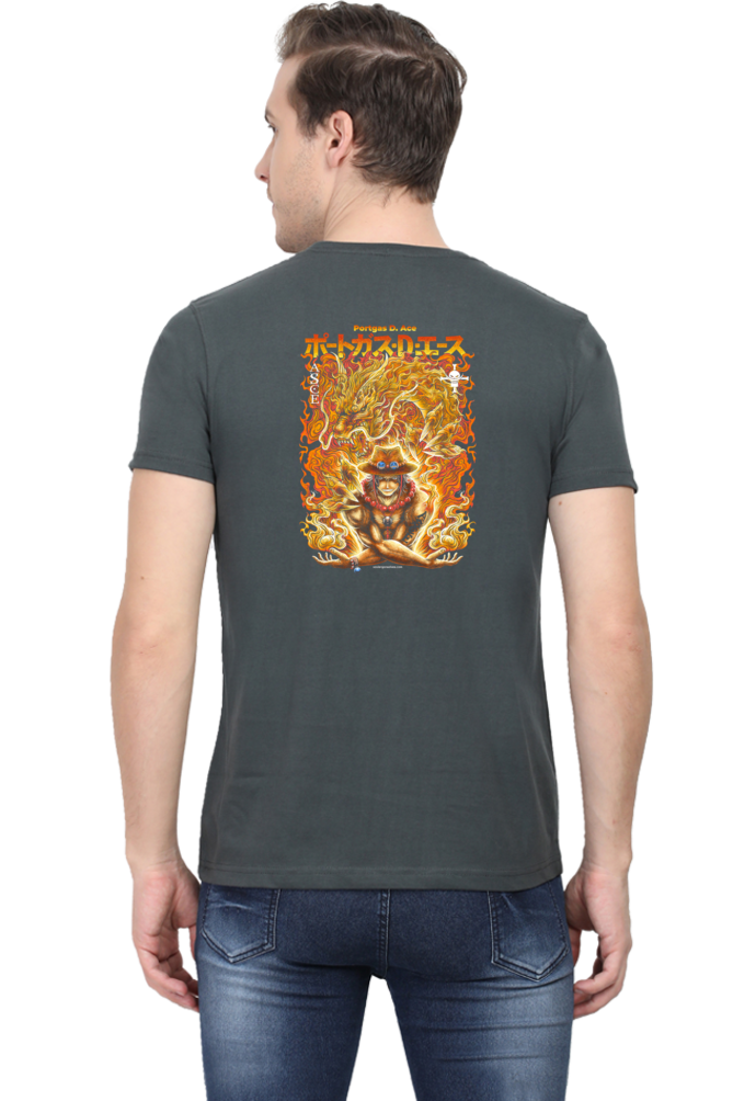 Ace-ing Art Back Print Unisex Cotton Tshirt - Xavi's World