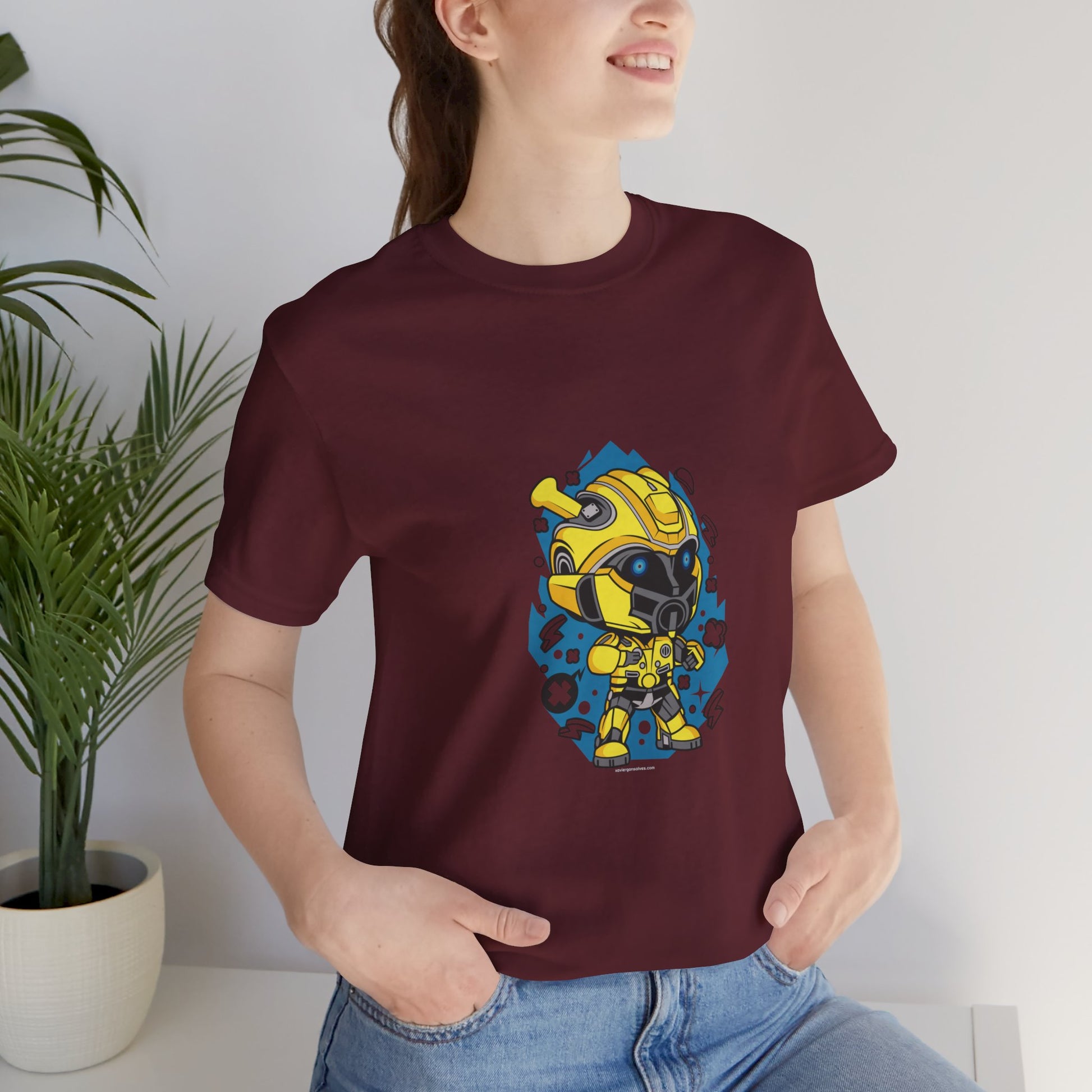 Chibi Bee Transform Cartoon Unisex Tshirt - Xavi's World