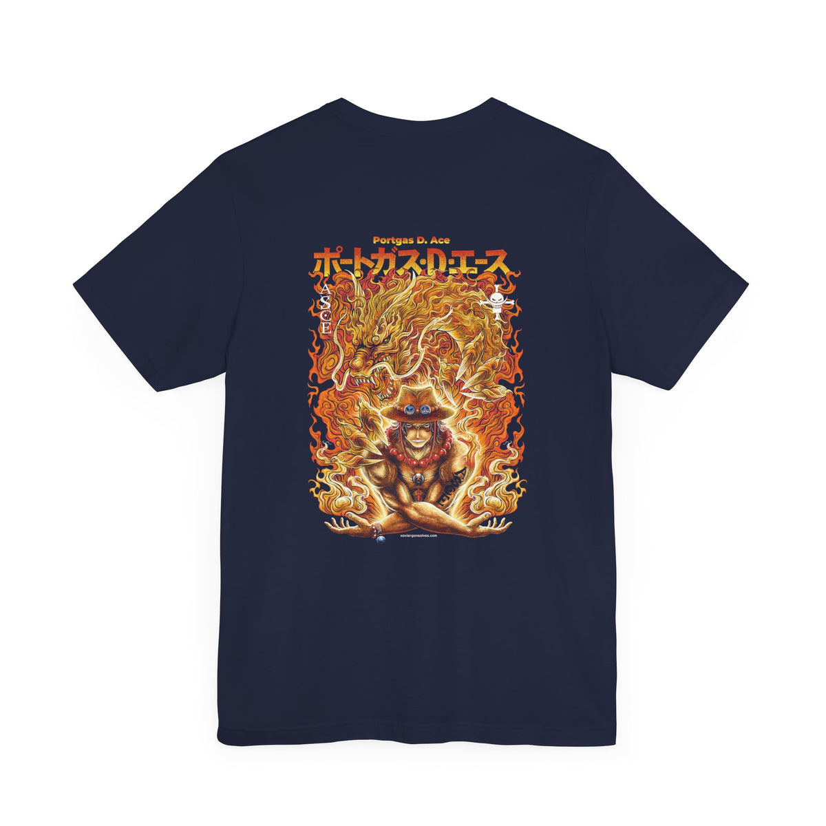 Ace-ing Art Back Print Unisex Cotton Tshirt - Xavi's World